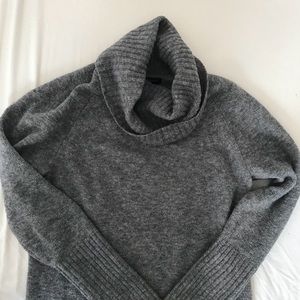 Gray Banana Republic Oversized Cowl Neck Sweater